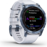 Часы GARMIN FENIX 7 SAPPHIRE SOLAR MINERAL BLUE DLC TITANIUM WITH WHITESTONE BAND 010-02540-25